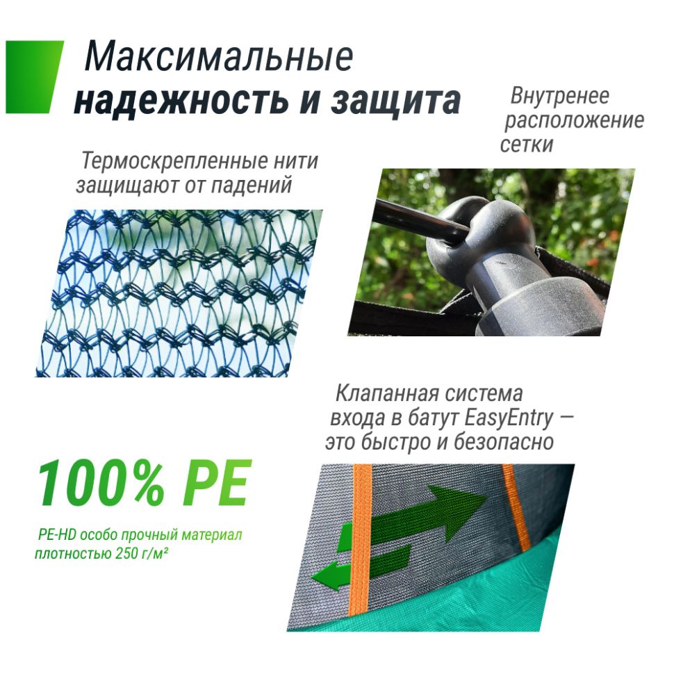 Батут UNIX Line SUPREME BASIC 10 ft (305 см)